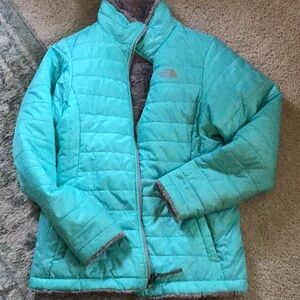 North Face girls reversible jacket Size XL/18